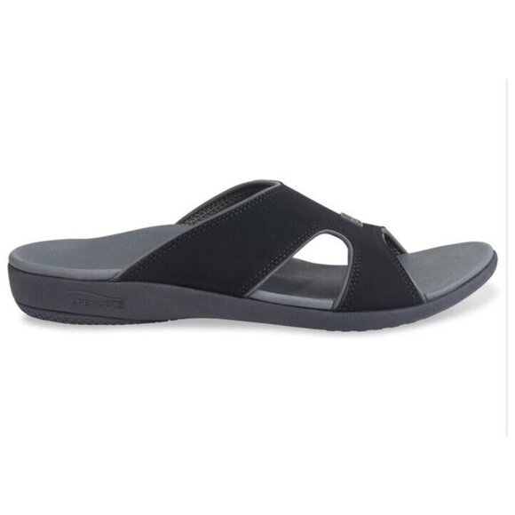 Spenco Kholo Plus Orthotic‎ Slide Sandals Mens 9 D Carbon Pewter New